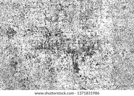 Grunge background monochrome. Vector texture of scratches, chips, scuffs. The pattern of the worn surface. Black and white gloomy wall. Dirty, old Board