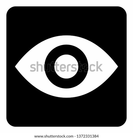 Illustration of an Eye icon on dark background