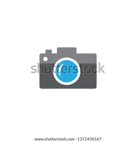 Icon camera vector. flat style design. Photo shooting. Vector illustration. Isolated antique camera