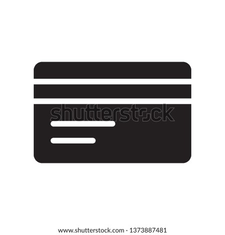 Credit card icon in trendy flat style design. Vector graphic illustration. Credit card icon for website design, logo, app, and ui. Vector file. EPS 10.