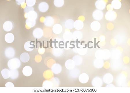 Blurred festive lights as background. Bokeh effect