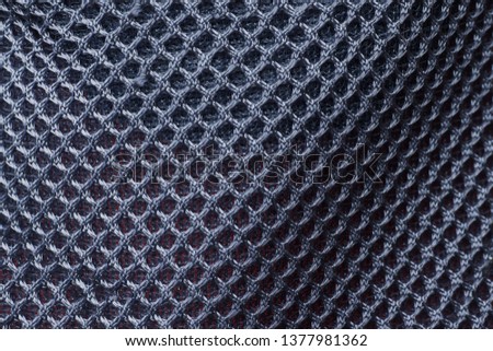 Black background texture mesh parts of sportswear
