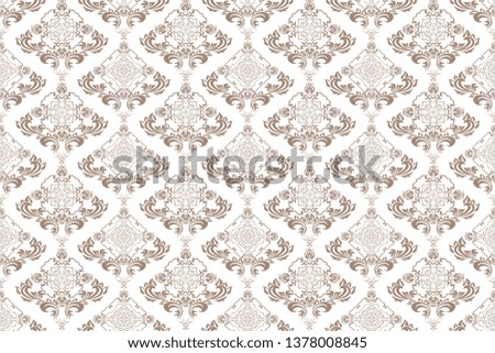 Wallpaper in modern style on background. Floral ornament on background. Trendy vector wallpaper. Abstract repeat background