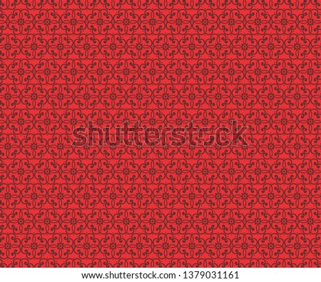 Ornament Background Red