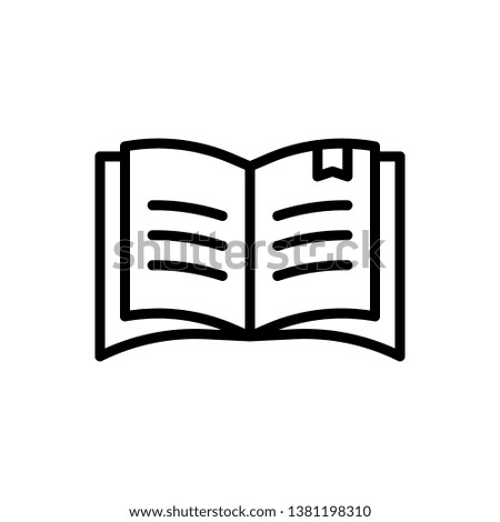 Reading Icon Vector Illustration Logo Template
