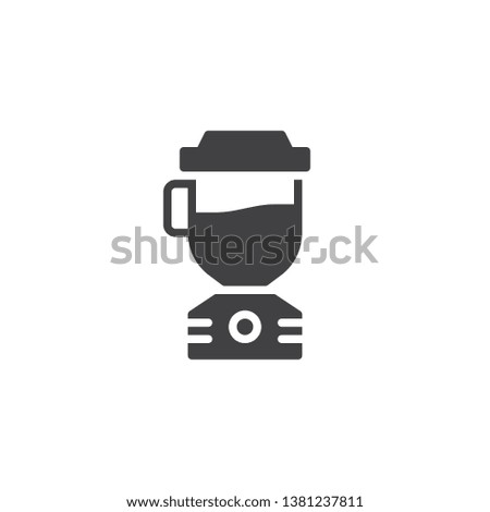 Blender vector icon. Electric mixer filled flat sign for mobile concept and web design. Juicer glyph icon. Symbol, logo illustration. Pixel perfect vector graphics