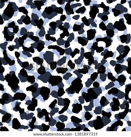 Leopard skin seamless pattern texture. Abstract animal fur wallpaper. Concept trendy fabric design