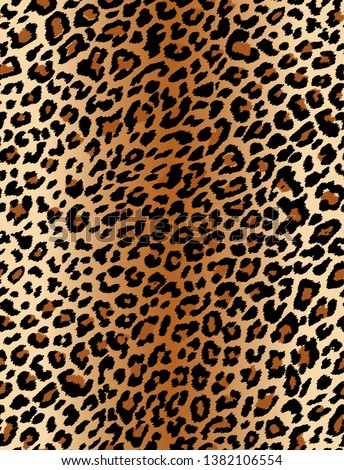 leopard pattern design funny drawing seamless pattern