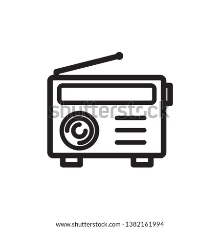 Radio icon vector design template