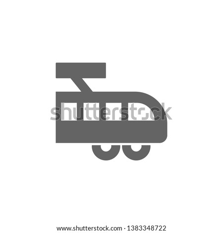 Electric train icon. Element of simple transport icon. Premium quality graphic design icon. Signs and symbols collection icon for websites