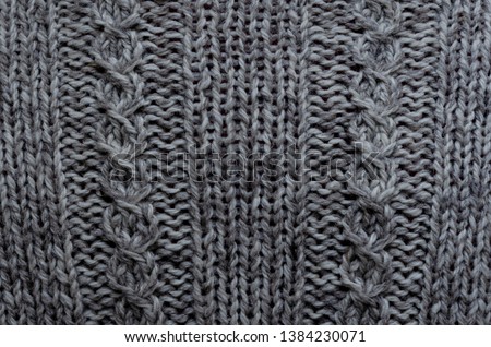 texture background of gray woolen fabric texture