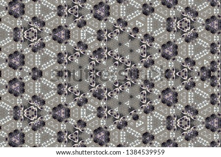 Raster abstract kaleidoscopic pattern of Shells on sand, suitable for bed linen, packaging, textiles, fabrics, scrapbooking, printing, greeting card.