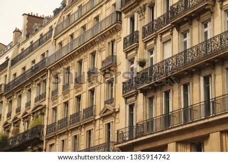 Block of apartments in Paris
