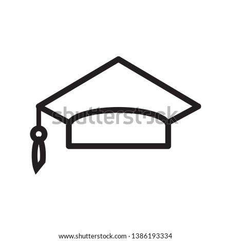 Graduation hat icon vector design template