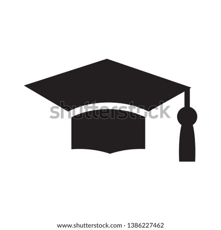 Graduation hat icon vector design template