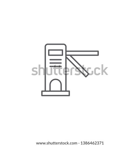 access door vector icon concept design isolated on white background