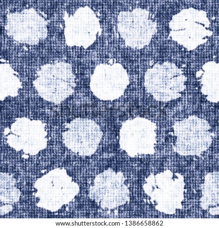 Stain Dots Bleached Canvas Effect Textured Distressed Background. Seamless Pattern. 