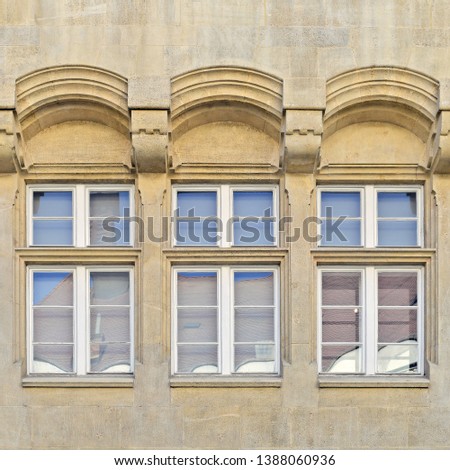 Window of an ancient building. Old Bratislava, 2019. 
