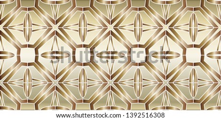 Raster seamless pattern. Rich fashionable floral texture for wallpaper, interior, tiles, print, textiles, packaging and various types of design. Abstract classic golden pattern 