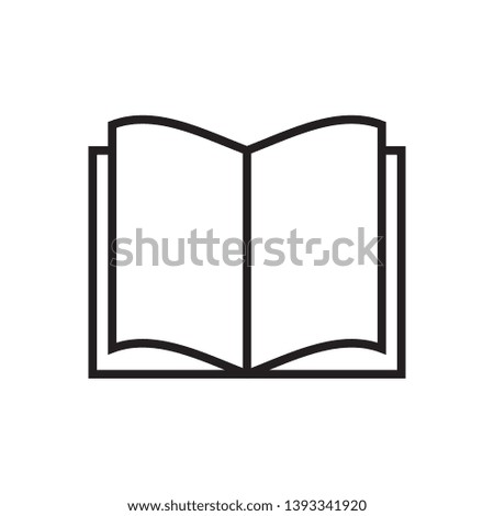 book vector icon. sign design