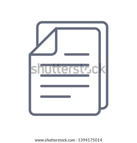 Documents icon stock vector illustration flat design. Vector icon on white background