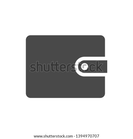 Wallet Flat Icon Vector, Flat Wallet Icon