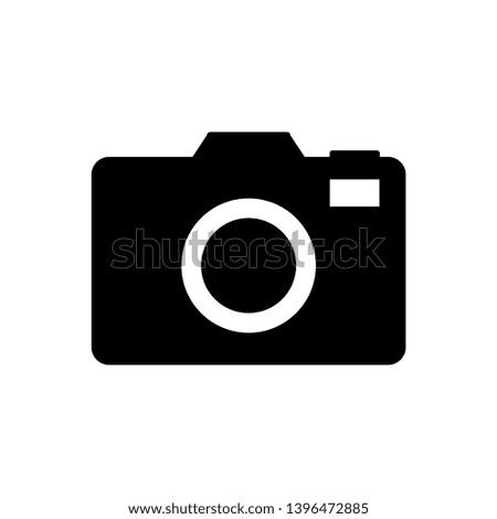 Camera icon illustration. Photo camera sign.