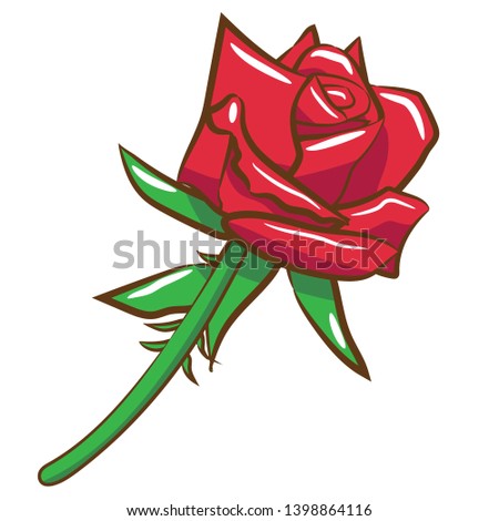rose vector graphic clipart design