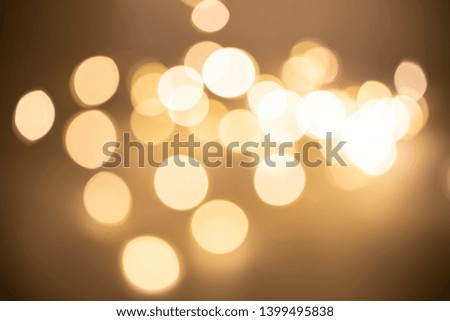 Abstract gold bokeh in Christmas and New Year theme background