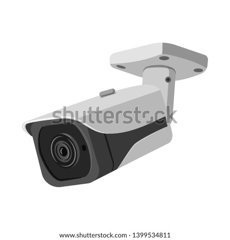bitmap design of cctv and camera symbol. Collection of cctv and system stock bitmap illustration.