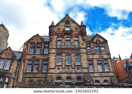 The building in Edinburgh, Scotland