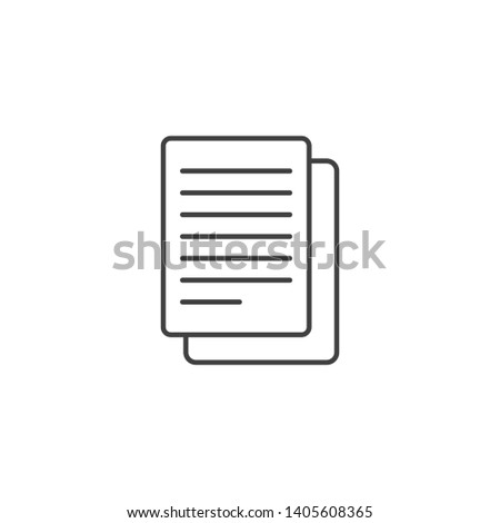 Copy files icon illustration. Concept of Business and finance.icon for mobile and web apps. 
