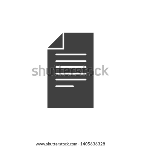 Document icon illustration. Concept of Business and finance.icon for mobile and web apps. 