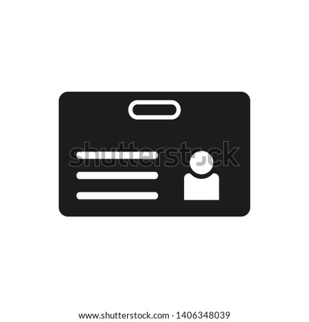 NAME TAG , ID CARD ICON DESIGN , VECTOR EPS10