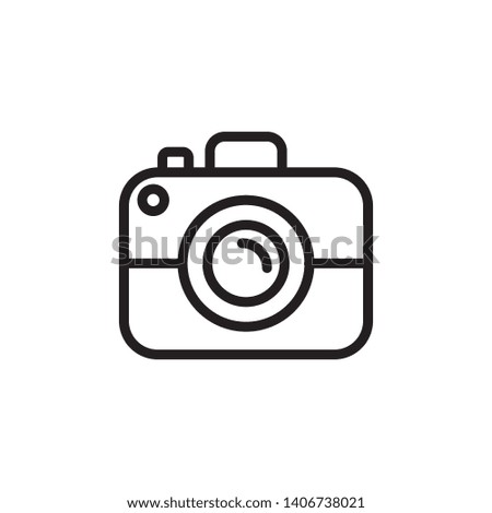 camera  icon design template. Trendy style, vector eps 10