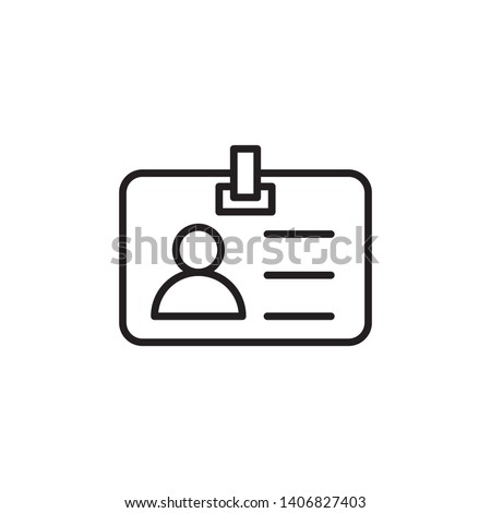 id card icon design template. Trendy style, vector eps 10