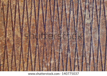 Rusty metal background with relief for backgrounds or texture