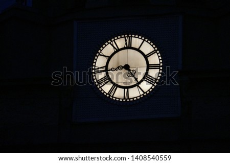 Clock on the wall in Moscow