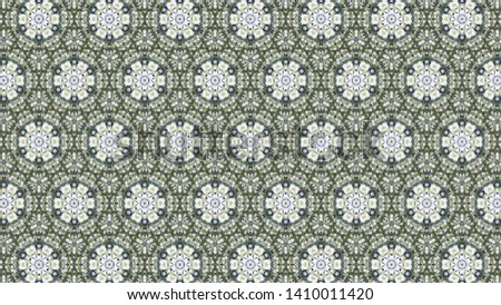 Seamless pattern of Cerastium tomentosum (Snow-in-Summer) Floral white flowers with green background, Flora wallpaper.
