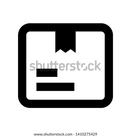 Box icon or logo in modern style. High quality for web site design and mobile apps. Vector illustration on a white background. - Vector
