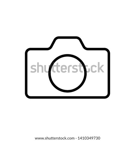Camera Icon in trendy flat style isolated on white background