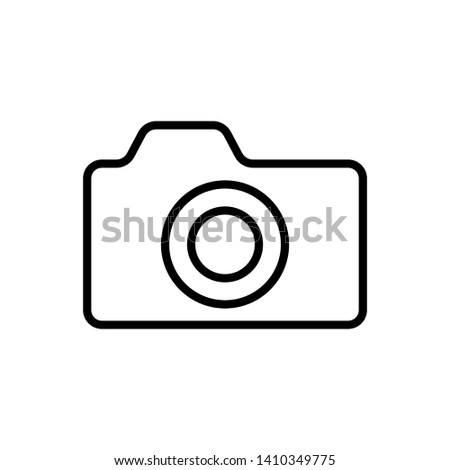 Camera Icon in trendy flat style isolated on white background