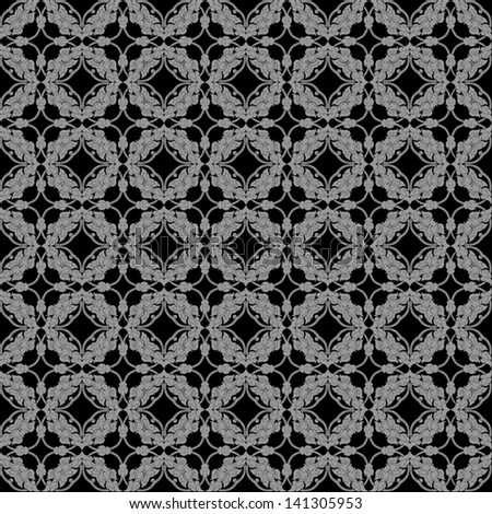 Seamless pattern with abstract ornament background.