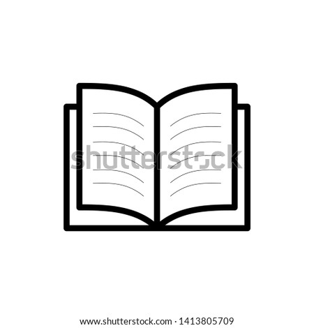 Book icon. Book icon isolated on white background

