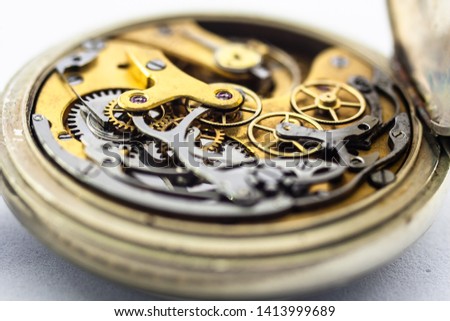 old clockwork mechanism gear vintage