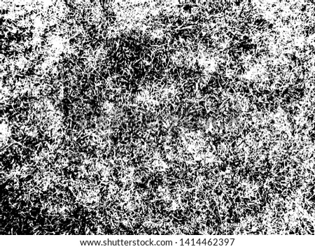 Grunge background black and white. Vector abstract dirty pattern. Monochrome vintage surface in cracks, spots, chips. 