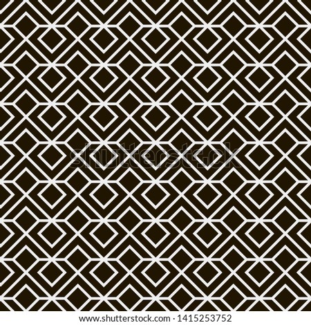 Seamless vector pattern. Abstract geometric background.  Monochrome stylish texture  