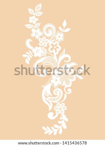 ornament lace for wedding cards