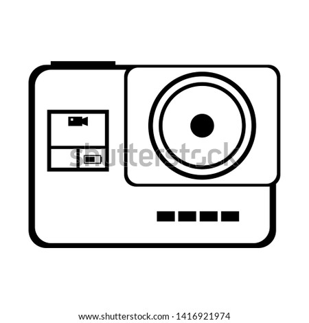 Vintage photographic camera symbol isolated vector illustration graphic design