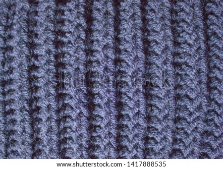 blue texture knitted from woolen threads